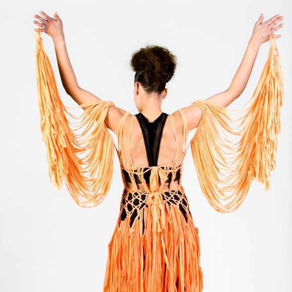 Handmade Corset Macramé Dress - Picture 8 of 17